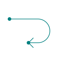Icon of a winding path that loops and dead-ends, symbolizing work that gets stuck instead of flowing through.